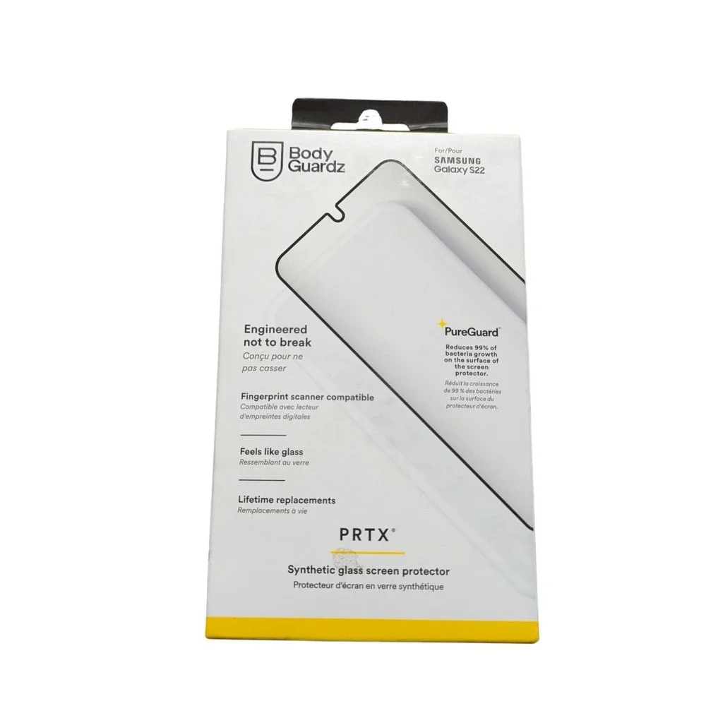 Z5N BodyGuardz PRTX CLR Synthetic‎ Glass Screen Protector for Samsung Galaxy S22